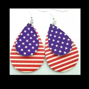 Leather Faux Earrings